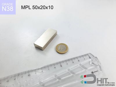 MPL 50x20x10 [N38] - magnes płytkowy