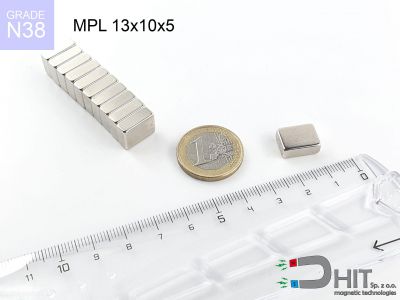 MPL 13x10x5 38H magnes płytkowy