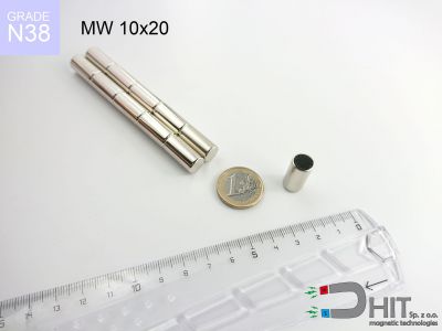 MW 10x20 N38 magnes walcowy