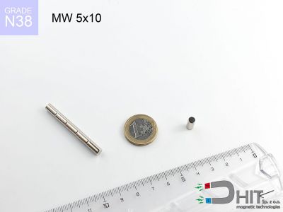 MW 5x10 N38 magnes walcowy