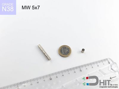 MW 5x7 [N38] - magnes walcowy