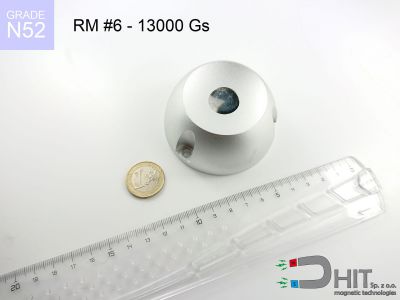 RM R6 - 13000 Gs N52 - otwieracz do klipsów magnetyczny