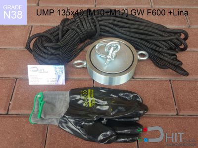 UMP 135x40 [M10+M12] GW F600 Lina N38 - uchwyty magnetyczne dla poszukiwaczy